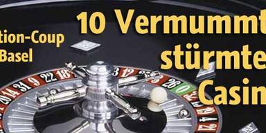10 Männer mit MP stürmten Casino