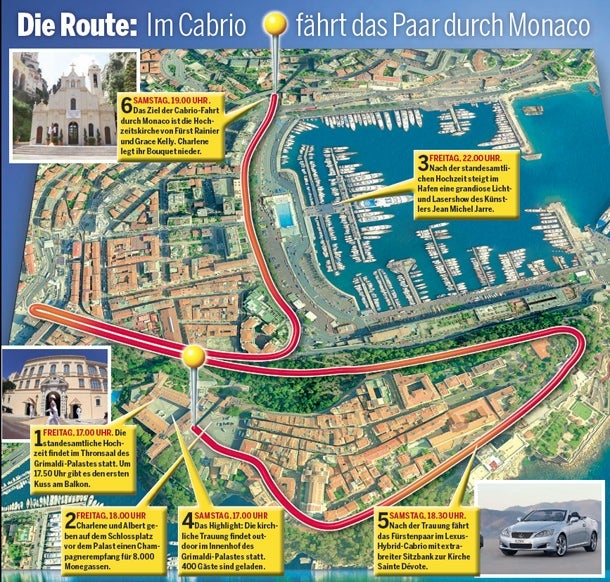 Charlene sagt zwei mal Oui