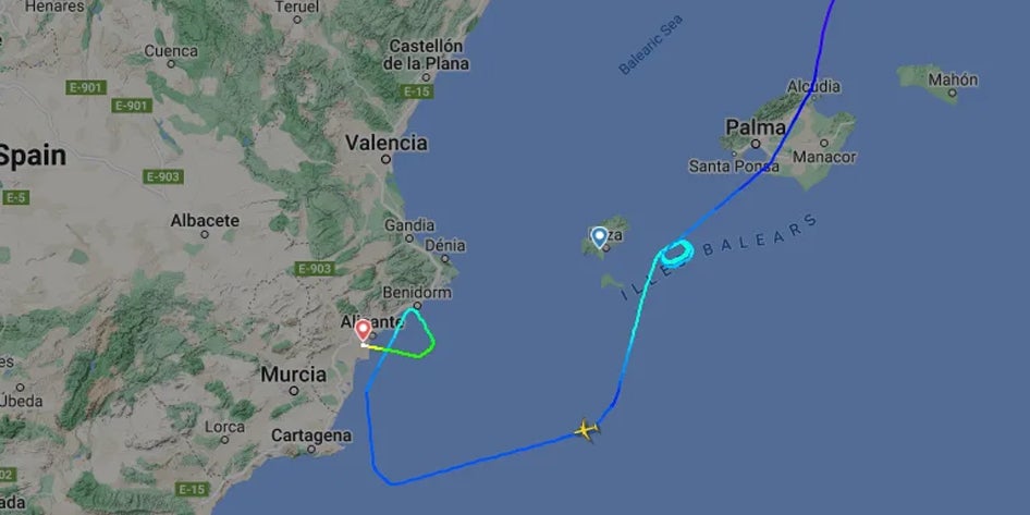 Passagiere in Ibiza-Flieger in Todesangst