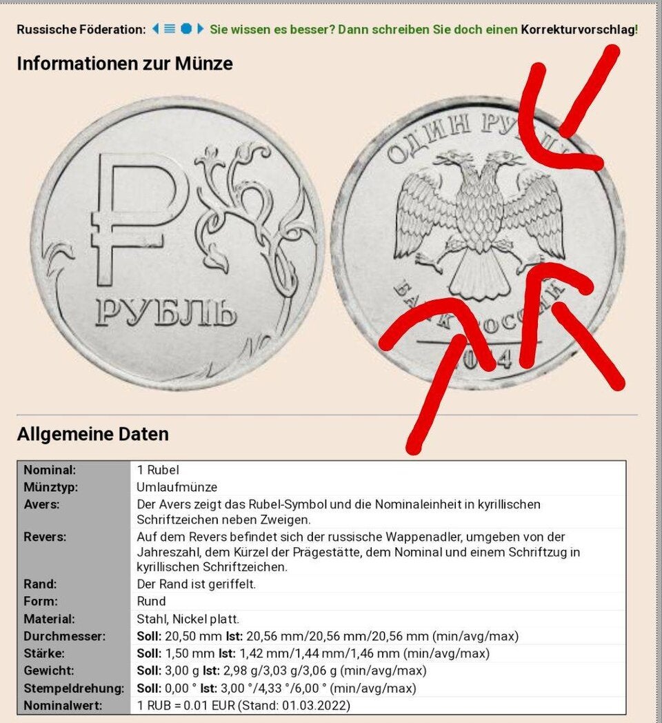 Rubel ähnelt der Münze auf dem ÖVP-Kampagnenbild.
