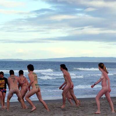 Nackt-Rugby in Neuseeland