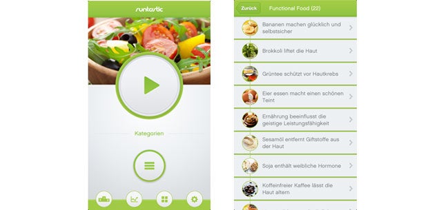 Runtastic bringt eine Ernährungs-App
