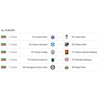Bundesliga-Spielplan Runde 1-18