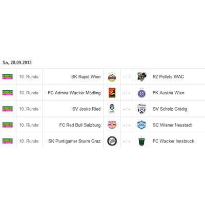 Bundesliga-Spielplan Runde 1-18