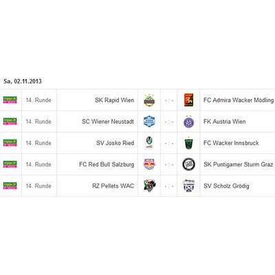 Bundesliga-Spielplan Runde 1-18