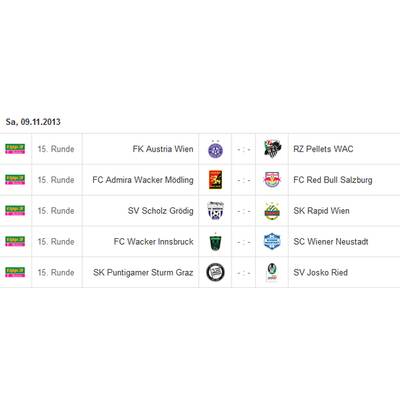 Bundesliga-Spielplan Runde 1-18