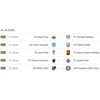 Bundesliga-Spielplan Runde 1-18