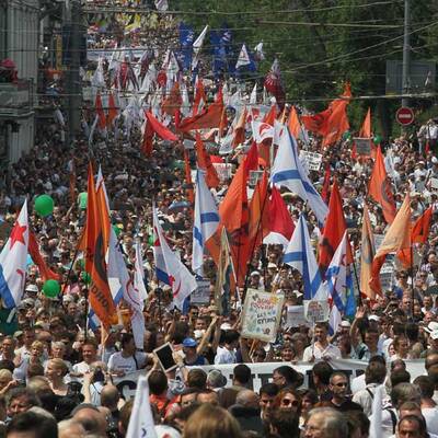 Tausende demonstrieren gegen Putin