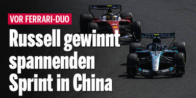 Russell gewinnt spannenden Sprint in China