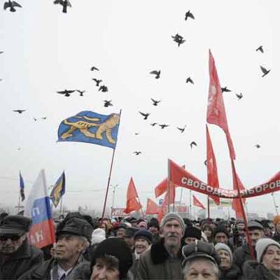 Demonstranten fordern Putins Rücktritt