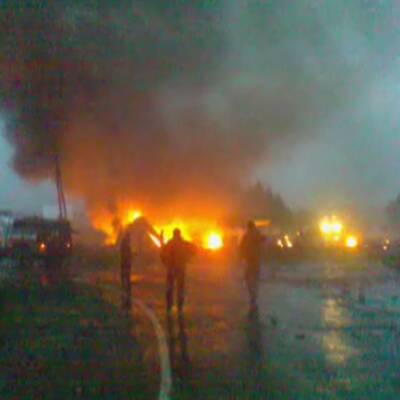 Maschine bei Wohngebiet abgestürzt