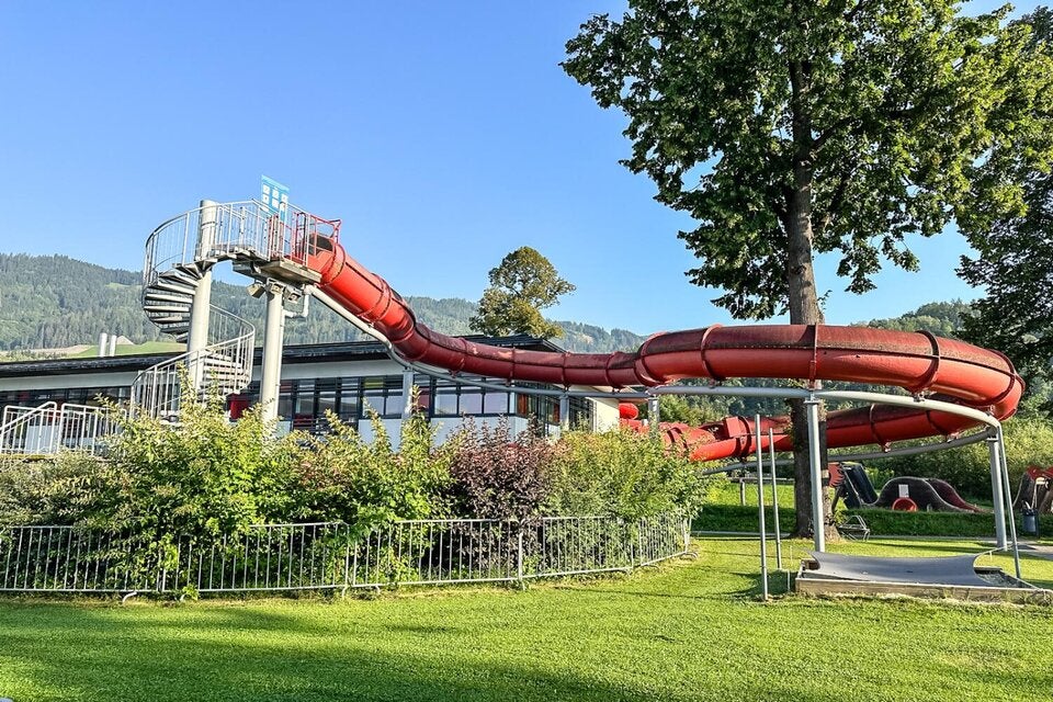 Wasserrutsche im Aubad Leoben