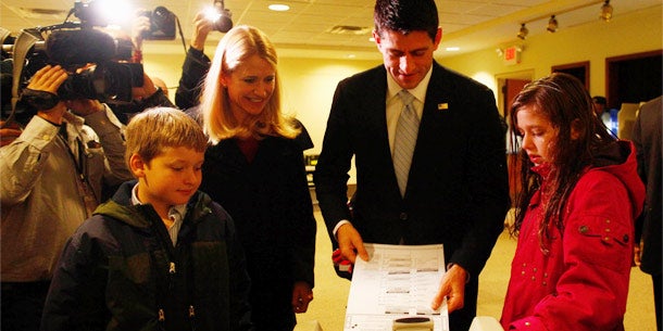 Paul Ryan wählt in Janesville