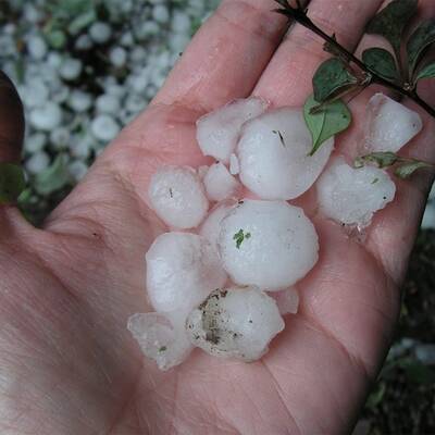 Hagelgewitter fegt über Klagenfurt