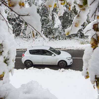 Wintereinbruch in Vorarlberg