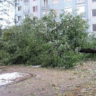 Hagelgewitter fegt über Klagenfurt