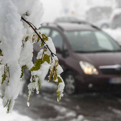 Wintereinbruch in Vorarlberg