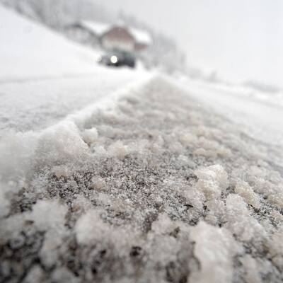 Wintereinbruch in Vorarlberg