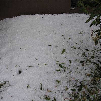 Hagelgewitter fegt über Klagenfurt