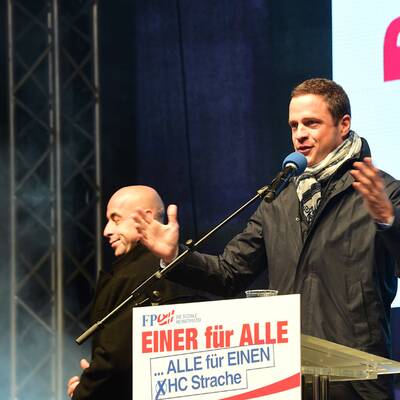 Strache am Stephansplatz