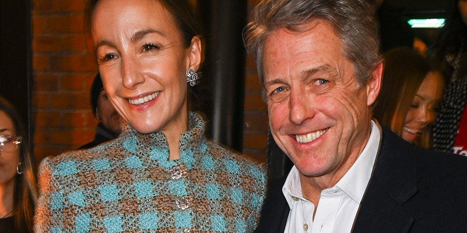 Schauspieler Hugh Grant mit seiner Anna Elisabet Eberstein