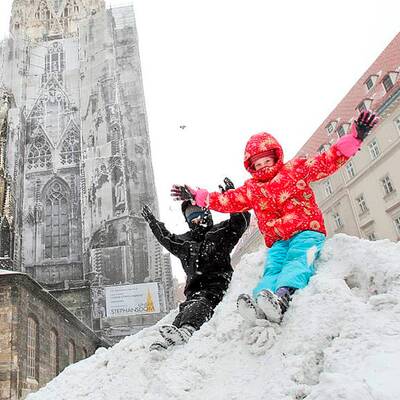 Schnee in Wien 