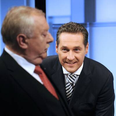 Jubel bei den Strache-Fans