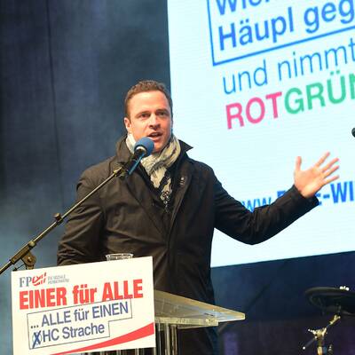 Strache am Stephansplatz