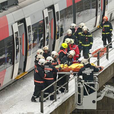 Schnellbahn-Unfall auf der Wiener Vorortelinie 