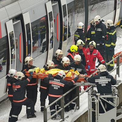 Schnellbahn-Unfall auf der Wiener Vorortelinie 