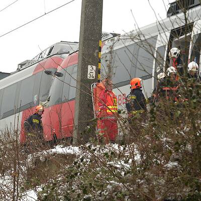 Schnellbahn-Unfall auf der Wiener Vorortelinie 