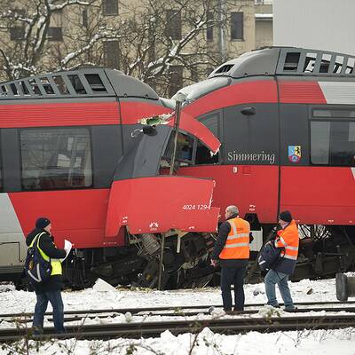 Schnellbahn-Unfall auf der Wiener Vorortelinie 