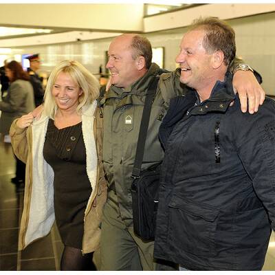 Ankunft der österreichischen Soldaten in Schwechat 