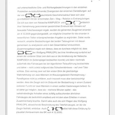 Fall Kampusch: Der Bericht von LStA Mühlbacher an das BMJ