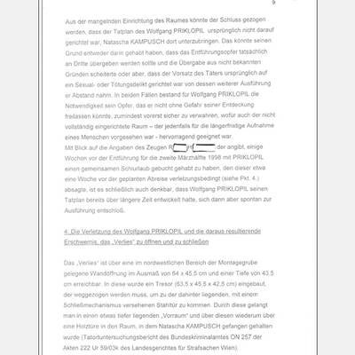 Fall Kampusch: Der Bericht von LStA Mühlbacher an das BMJ