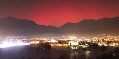 Polarlichter &uuml;ber &Ouml;sterreich