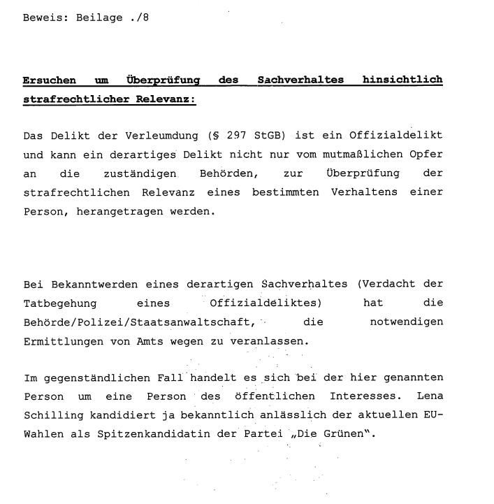 Sachverhaltsdarstellung von Wolfgang Pöltl.