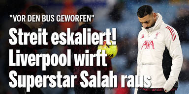 Streit eskaliert! Liverpool wirft Superstar Salah raus