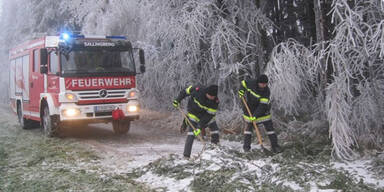 Blitz-Eis im Osten Österreichs