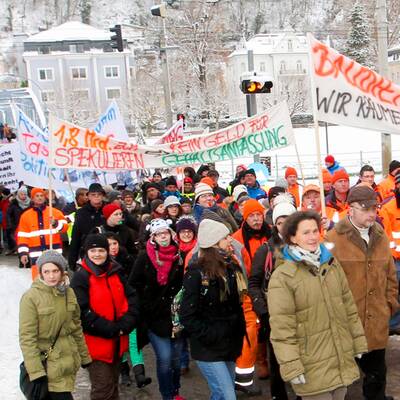 Demo der Landes- und Spitals-Bediensteten