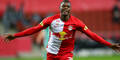 Salzburg gegen Rapid - Im Bild jubelt Patson Daka über das 1:0.