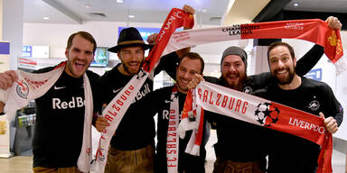 Salzburger Fan-Invasion in Liverpool