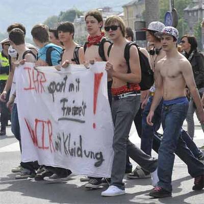 Schülerdemo in Linz