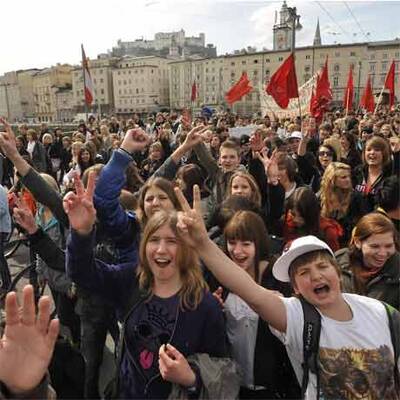 Schülerdemo in Linz