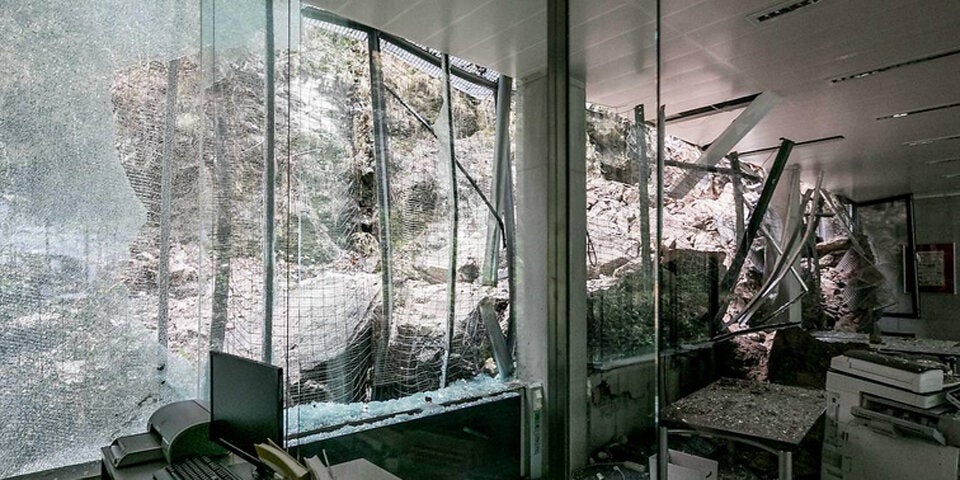 60 Tonnen Felsen krachten gegen Salzburger Haus der Stadtgeschichte