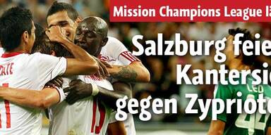 Salzburg fertigt Nikosia mit 4:1 ab