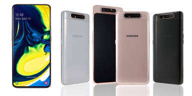 Galaxy A80 mit rotierender Triple-Kamera