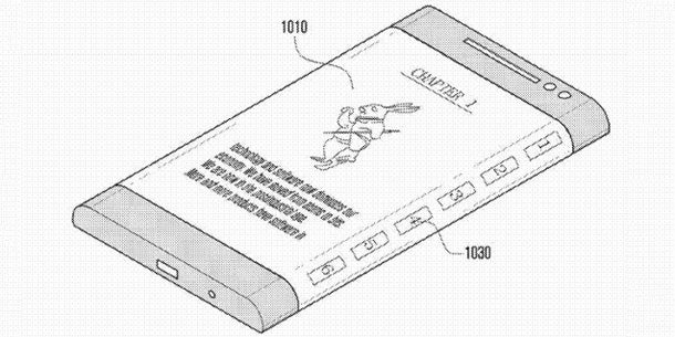 Samsung-Smartphone mit dreiseitigem Display