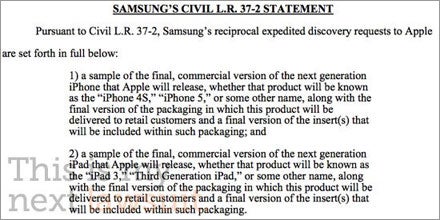 Samsung will iPhone 5 (4S) & iPad 3 sehen