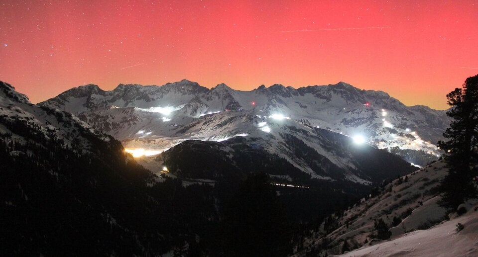 Polarlichter über Österreich